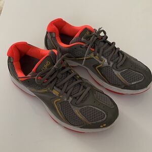 Ryka Devotion Pink Gray Silver Walking Exercise Shoes Women’s Size 9,5